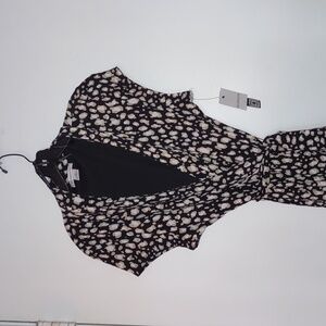 BNWT Liz Claiborne Cheetah-esque Wrap Dress with Belt